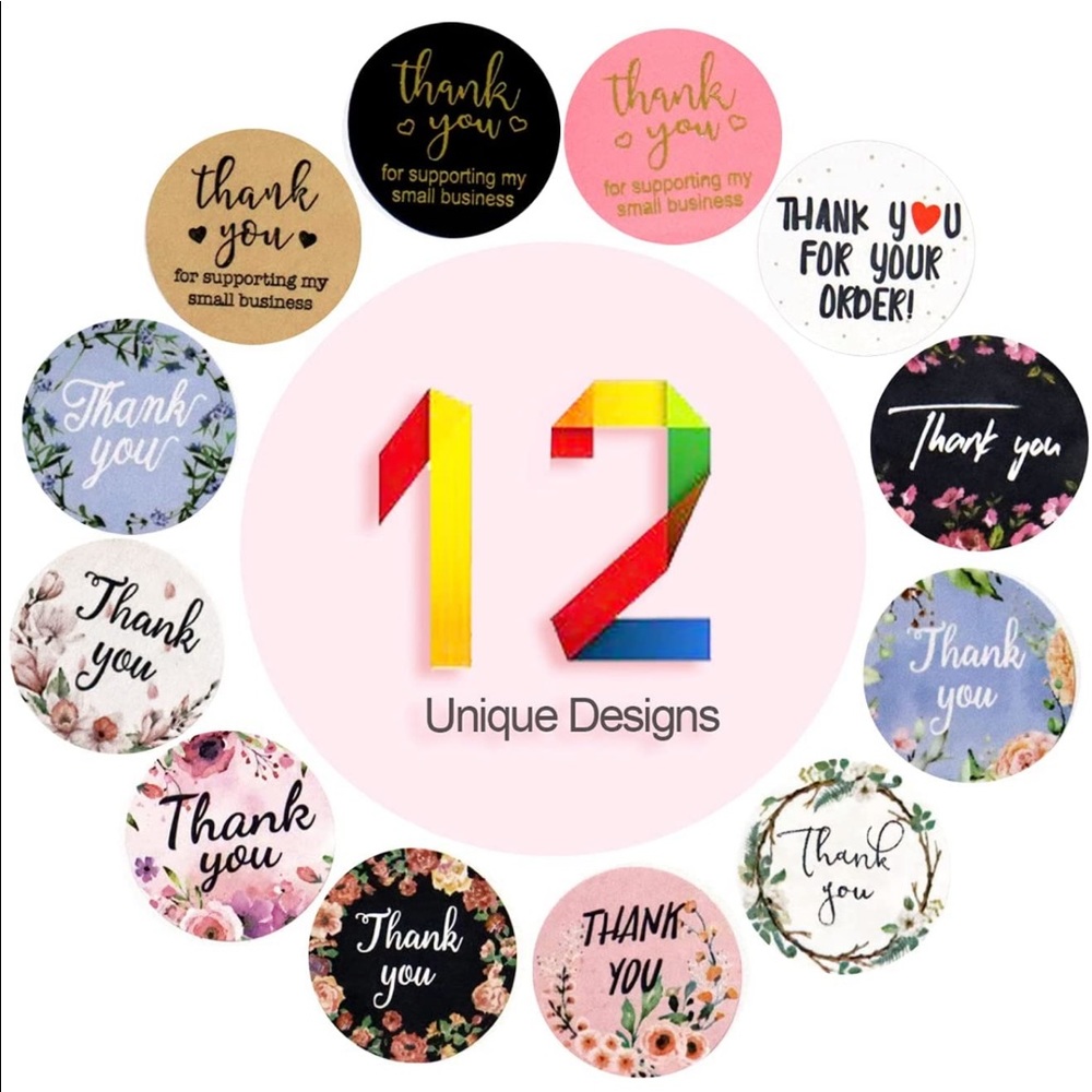 Thank you stickers (2500 PCS) 💙 - Picture 4 of 8